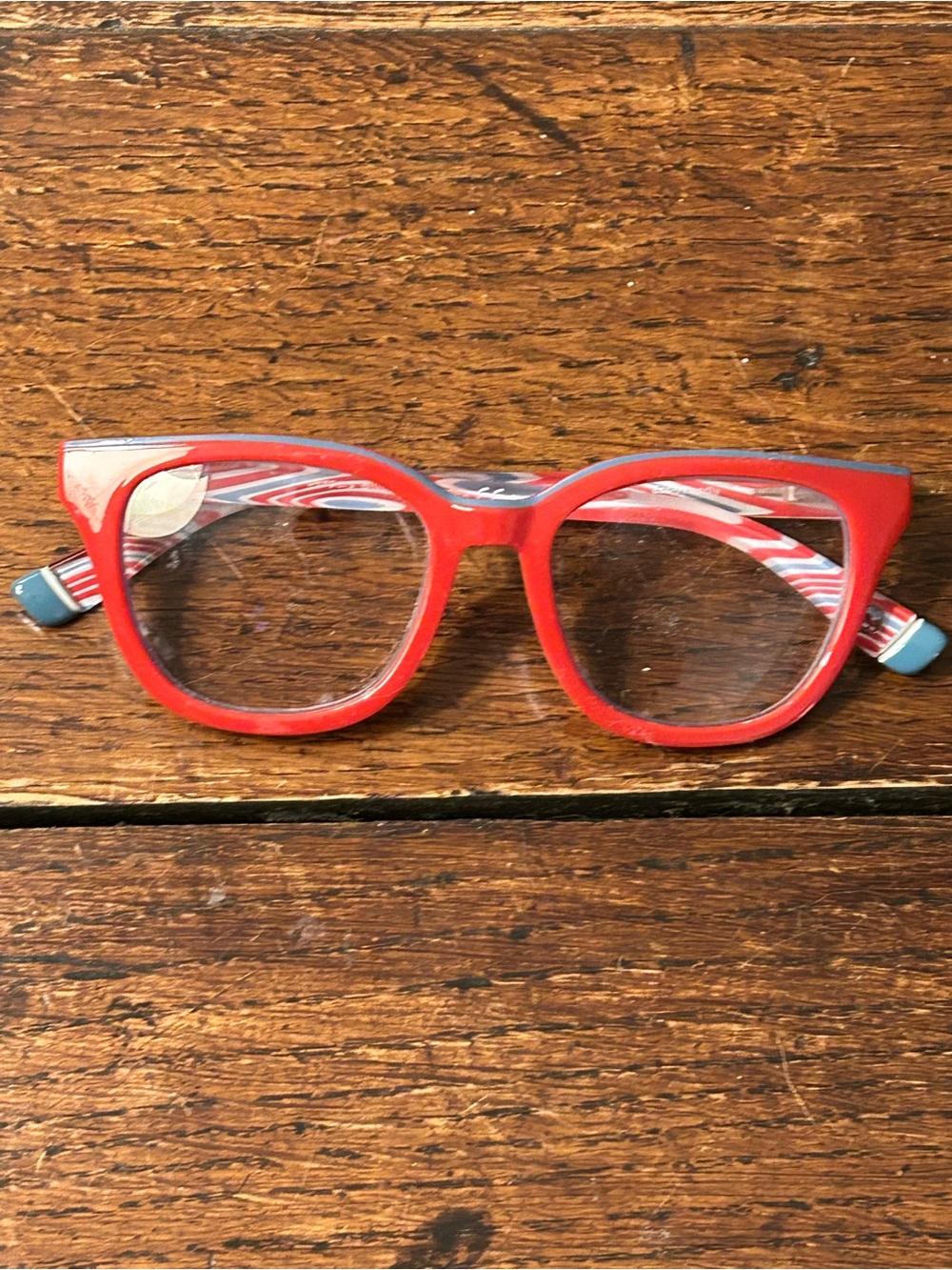 Red Peepers Progressive Lens 2 Glasses Stylish Red Frames